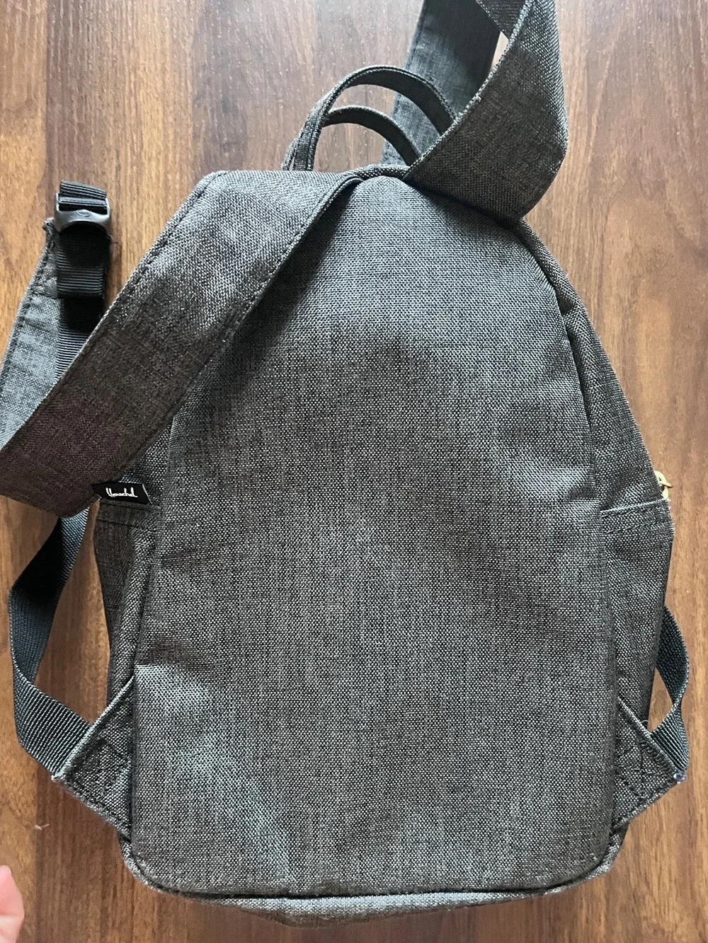 Herschel Supply Company Gray Mini Backpack with Gold Zipper